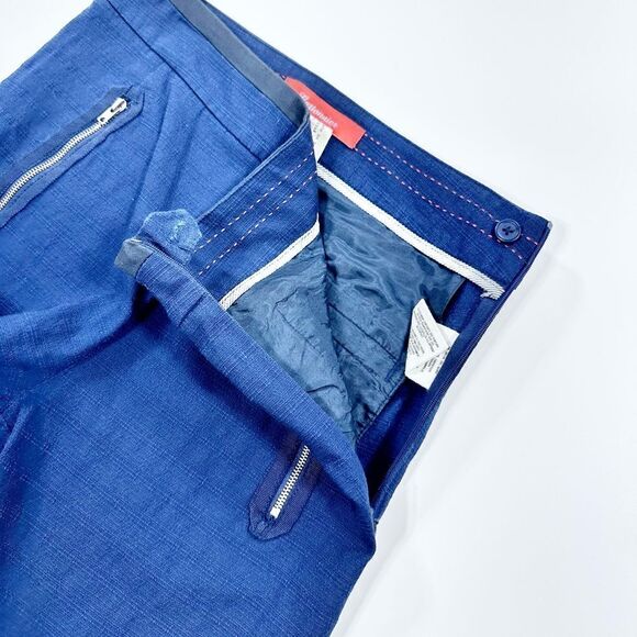 Cartonnier navy cotton straight leg trouser 4 - Picture 5 of 12